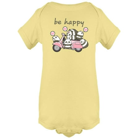 

Pandas On A Motorbike Bodysuit Infant -Image by Shutterstock 6 Months