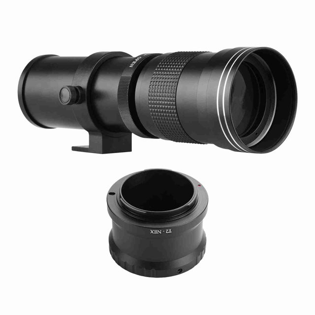Telephoto Camera Mf Super Telephoto Zoom Lens f/8.3-16 420-800 mm T Monte Con El Anillo Adaptador Nex-Montura Universal 1/4 Reemplazo de Hilo para La Cámara de Monto Electrónico