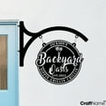 thumbnail image 2 of Craftnamesign Custom Backyard Oasis Metal Hanging Sign, Backyard Patio Outdoor Metal Wall Decor, 2 of 4