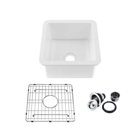Kibi Cubic 18? Undermounted Kitchen Fireclay Sink