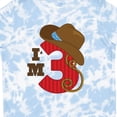 thumbnail image 4 of Inktastic Cowboy 3rd Birthday I'm Three Girls Toddler T-Shirt, 4 of 5