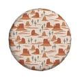 thumbnail image 3 of Spare Tire Cover, Western Desert Nature Landscape Wheel Cover Tire Covers for Trailers Car Truck Camper Universal Tire Covering Fits Diameter 15 inch, 3 of 7