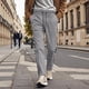 thumbnail image 1 of Pantalones largos de moda para hombre, casuales, de color sólido, con bolsillos y cremallera, cintura elástica, de poliéster., 1 of 6
