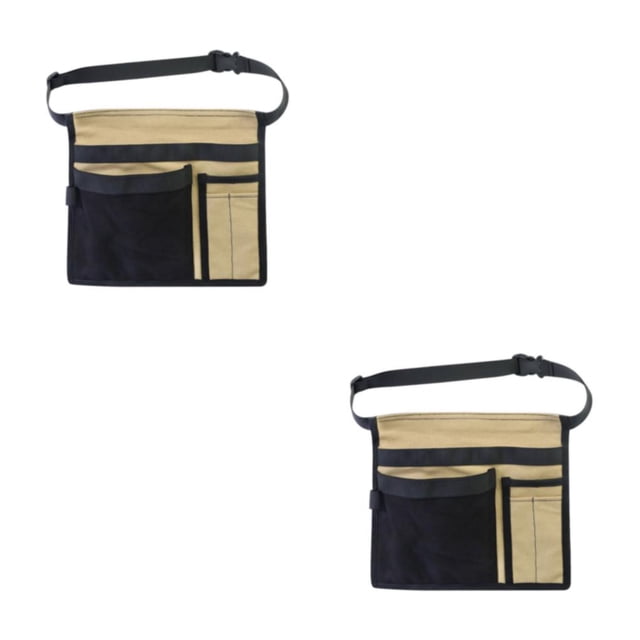 relayinert Pochette Imperméable pour Tablier d'Outil Résistant aux Déchirures Noir + Kaki 2Set