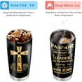thumbnail image 5 of Pastor Appreciation Gifts for Women, 20oz Pastor Thank You Tumbler Cup, Pastor Insulated Travel Coffee Mug, Religious Scripture Gifts Baptism Christian Faith Gift Pastoral Gift from Church, 5 of 6