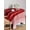 Red, variant on Burnt Orange Ombre Stripe Table Cloth, Farmhouse Striped Gradient Waterproof Tablecloth for Rectangle Tables, Reusable Washable Fabric Table Cover for Restaurant Kitchen Dining Tables 54"x108"