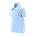 thumbnail image 2 of Unique Baby Boys Embroidered Egg Easter Bunny Polo Shirt (7Y, Blue), 2 of 5