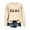 Beige, variant on Tiweut Women Blouses Hoodies Fall and Winter Christmas Floral Printed Drop Long Sleeve Pullover Sweatshirt Round Neck Classic Fit Blouse Beige,L