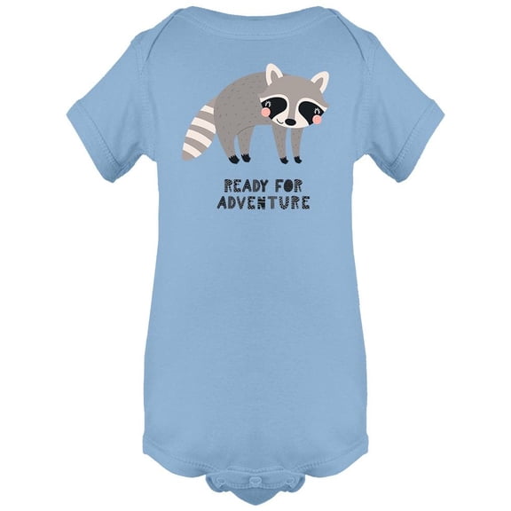 Ready For Adventure Cute Raccoon Bodysuit Infant -Image by Shutterstock, 6 Months