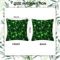 thumbnail image 2 of Lucky Clover Throw Pillow Covers Set of 2 St.Patrick''s Day Pillow Covers 18x18 Inch Modern Farmhouse Home Decorative Pillow Cases Cushion Cover for Sofa Living Room Office, 2 of 6