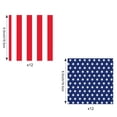 thumbnail image 3 of Disposable Paper Napkins 25 Pcs 6.50in x 6.50in Star & Stripe Paper Napkins, Dual-color Patriotic Disposable Napkins for Kitchen, Party, 4th of July & Holiday Table Supplies, 3 of 6