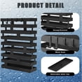 thumbnail image 5 of Umbrella Stands for Entryway Large Metal Umbrella Holder 3.94 x 11.81 x 16.93 Inches with Removable Water Tray and Hooks Decor Freestanding Rectangular Hollow Rack for Home Office (Black), 5 of 12