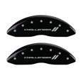 thumbnail image 3 of MGP 4 Caliper Covers Engraved Front & Rear With stripes/Challenger Black finish silver ch Fits select: 2006-2010 DODGE CHARGER R/T, 2009-2010 DODGE CHALLENGER R/T, 3 of 6