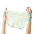 thumbnail image 3 of Seamless Cotton Underwears for Womens Medium-Waist Briefs Solid Color Women Underwear, 3 of 4