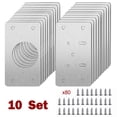 thumbnail image 1 of MYG 10Pair Cabinet Hinge Repair Tool Plate Close Hinges Kitchen Cupboard Door Fixing, 1 of 3