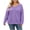 Purple, variant on Enjoytime Plus Size Tops for Women Trendy Knit V-Neck Long Sleeve Shirts Loose Casual Fashion Fall Clothes 2026