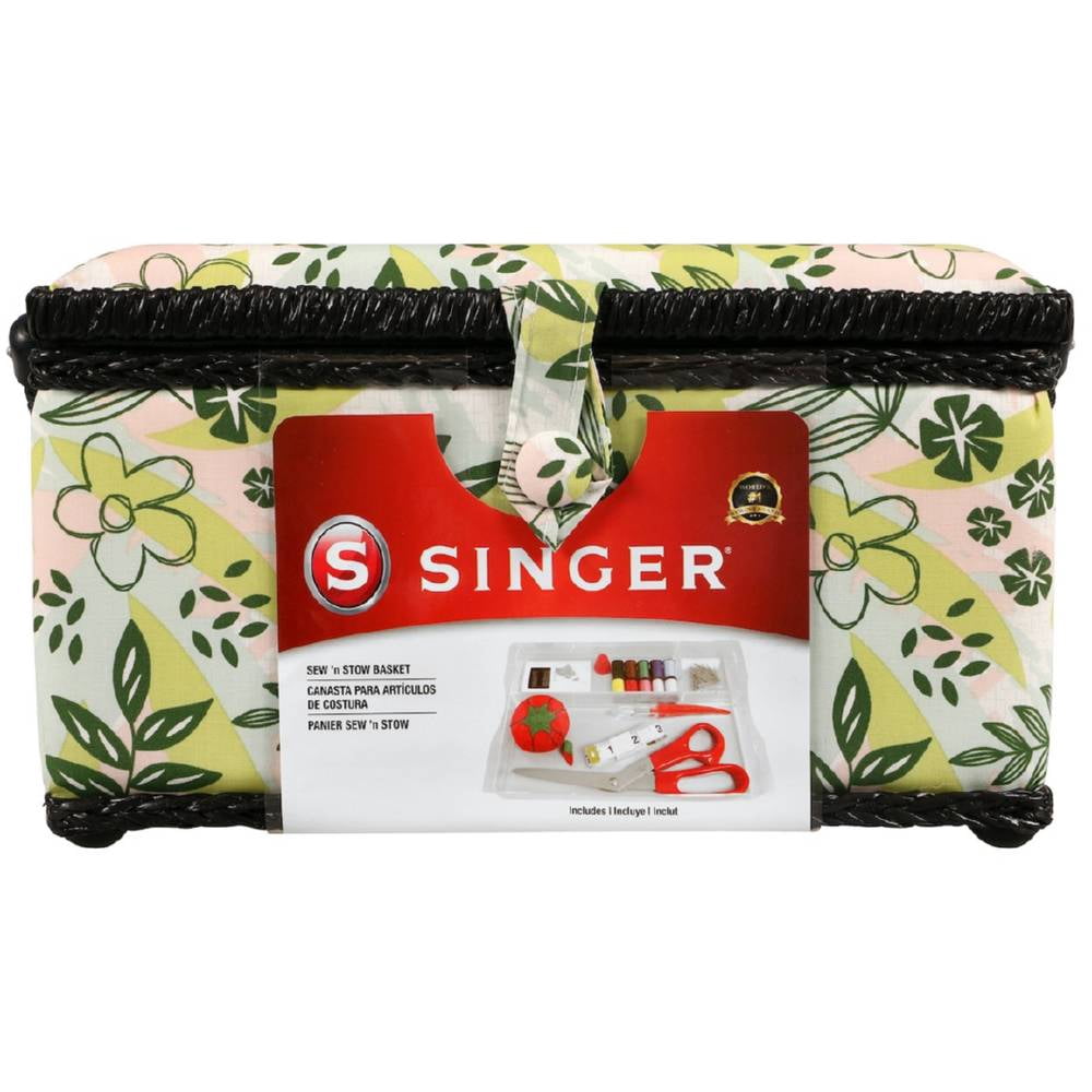 Singer Large Sewing Basket Kit 127pcsNature's Floral
