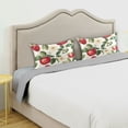 thumbnail image 3 of Yayeee Pillowcase King Size Set of 2 Satin Wrinkle Resistant Pillow Case, Apple Leaves Pattern, 3 of 7