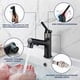 thumbnail image 4 of Grifo de baño negro mate con ducha extensible Grifo de baño 3 modos de control Grifo de lavabo Grifo mezclador Modo fuente Grifo de fregadero para baño Cocina, 4 of 6