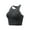 Black, variant on Seamless Bras for Women Sport Ribbed Longline Racerback Underwear Athletic Workout Camisole Bralette