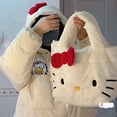 thumbnail image 1 of Bolso de felpa suave Kawaii Hello Kitty Jk Lolita para niñas, monedero de Anime, bolso de hombro informal para estudiantes, cálido y esponjoso, Gato Kt, 1 of 4