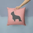 thumbnail image 2 of Carolines Treasures Briard Checkerboard Pink Fabric Decorative Pillow, 2 of 4