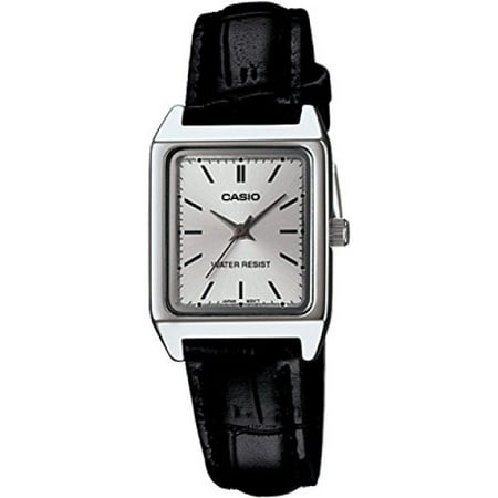 Casio Women's Analog Quartz Stainless Steel Black Leather Watch LTP-V007L-7E1 | Walmart Canada