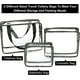 thumbnail image 2 of Transparent Tote Bag See-through Shoulder Bag Travel Handbag Clear Tote Bag Travel Bags Pvc Toiletry Bag Travel Organizer Bag, Meets Stadium Standard, 2 of 2
