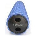 thumbnail image 2 of Sol Living High-Density Foam Roller - For Muscular Relaxation, Workouts & Physical Therapy - Stretch, Massage and Relieve Tension in Muscles - Firm & Durable - Blue/Black, 25" x 6", 2 of 7
