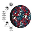 thumbnail image 4 of Honeii Geometric Elements Print Tire Covers, Waterproof Anti-UV Sun Snow Rain Tire Covers for Trailers, RV, Camper, SUV, Truck-14 inch, 4 of 6