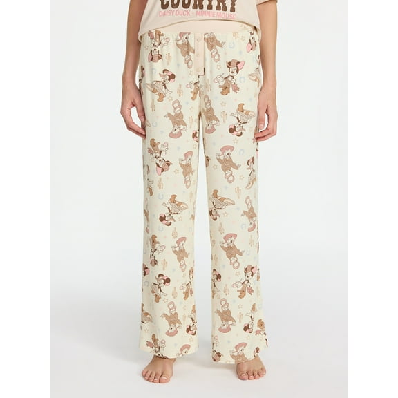 Mickey and Friends Women's Western Minnie Mouse Sleep Pants, Sizes XS-3X
