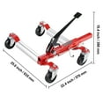 thumbnail image 3 of VEVOR Wheel Dolly, Max Capacity 1500 Lbs Car Dolly, Car Jack Dolly Lifter with 360° Rotatable Wheels, Heavy Duty Vehicle Positioning Ratchet Tire Jack, for Vehicle Car Auto Repair Moving, 3 of 9