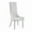 White, variant on Benjara Leatherete Dining Chair w/ Vertically Stitched Backrest-Black (Set of 2)