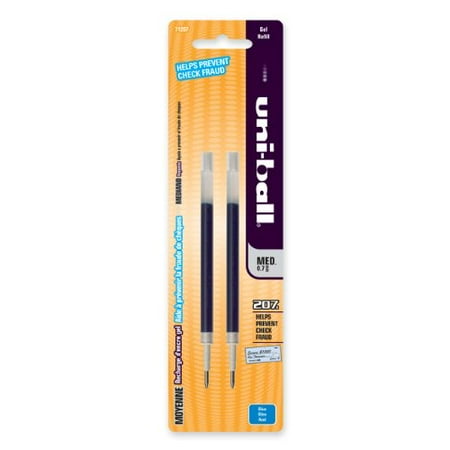 Mono Refill Pen Uni-ball Signo 207 Gel Pen Refill - 0.70 Mm - Medium Point - Blue - 2 / Pack (71207PP) ()