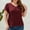 Red womens blouses and tops dressy, variant on Wycnly Womens Blouses and Tops Dressy Going out Casual Lightweight Chiffon Jacquard Plus Size Tunic Shirts Summer Solid V-Neck Short Sleeve Cute Tees Tops Green XXXL