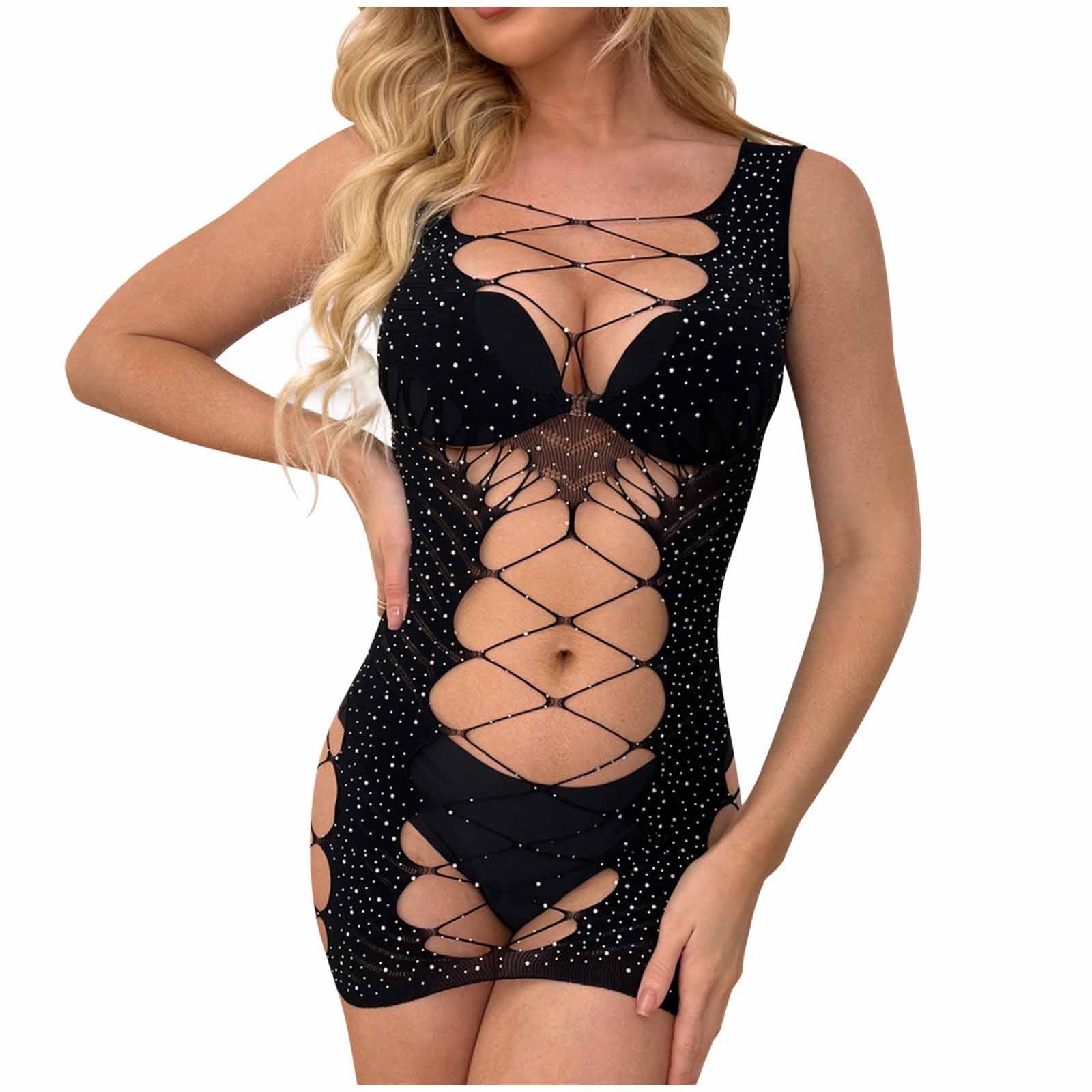 Dinnesis Sexy Lingerie Women's Large Size Fashion Sexy Drill
