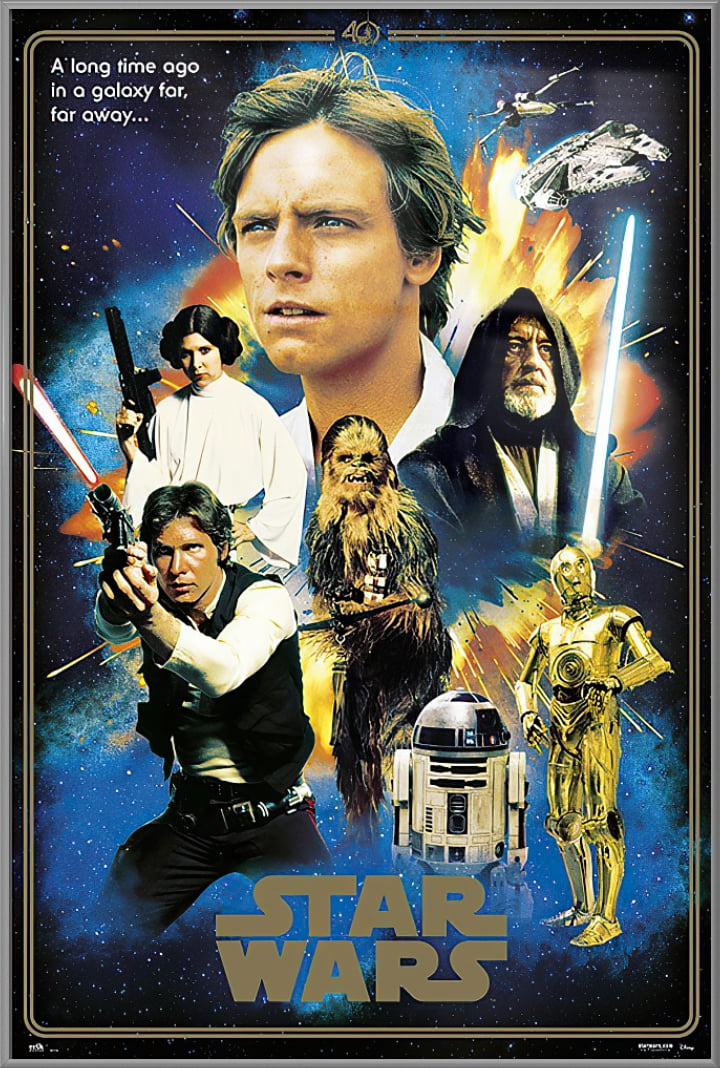 STAR WARS EPISODE 4 MOVIE POSTER 22x34 NEW FAST FREE SHIPPING 
