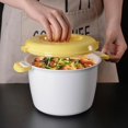 thumbnail image 3 of Microwave Rice Cooker And Steamer For Vegetables, PP Plastic, White, Small Size, 3 of 6