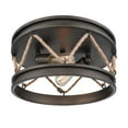 thumbnail image 4 of Wry Lighting Chatham 2-light Flush Mount in Gunmetal Bronze, 4 of 5