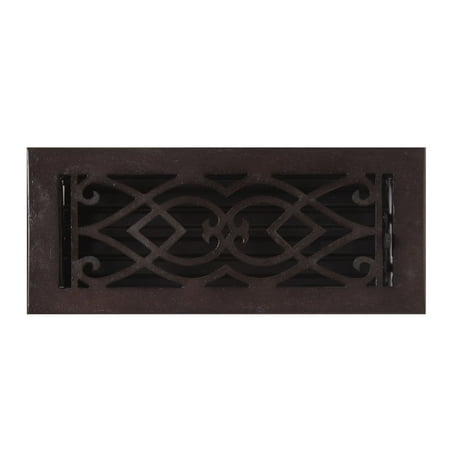 

Signature Hardware 911740-4-12 Victorian Bronze Wall Register - Bronze