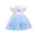 thumbnail image 1 of Vestido de princesa para niñas de malla de otoño, gama de tallas versátil, para usar durante toda la temporada, 1 of 6