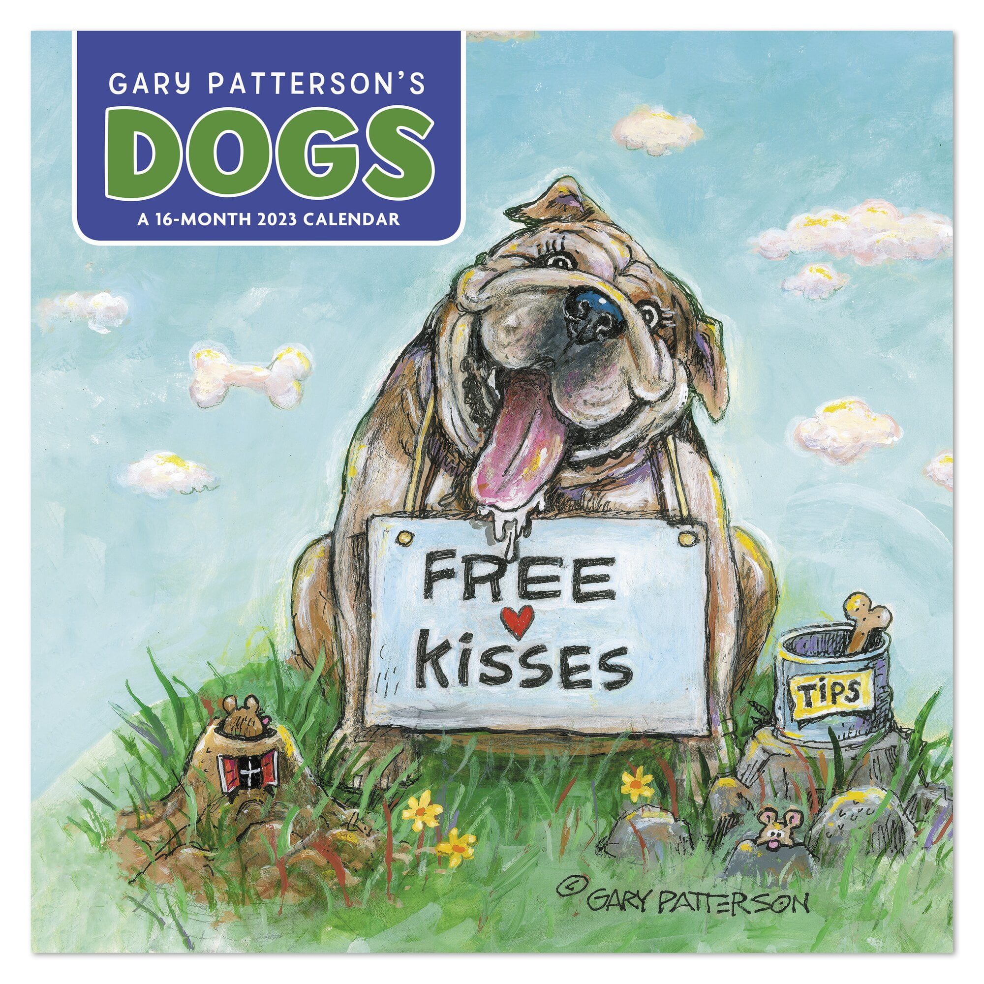 Gary Pattersons Dogs 2023 Monthly Wall Calendar 12 X 12 Wall 
