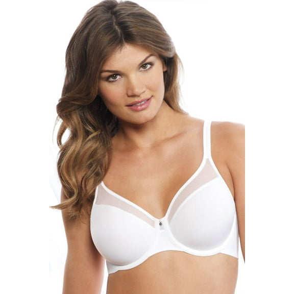 Women's Bali 3439 One Smooth U Ultra Lite Neckline Bra (White 36DD)