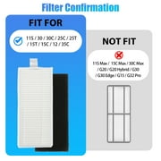 Robot Replacement Part Accessories Fit for Eufy RoboVac 11S, RoboVac 30, RoboVac 30C, RoboVac 12, RoboVac 35C, 6 Filters, 6 Side Brushes, 1 Main Rolling Brush, 1 Clean Brush, 1 Screw Driver