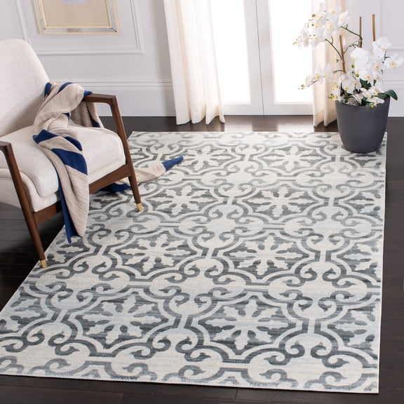 Safavieh Isabella Eliza Geometric Area Rug, Gray/Ivory, 5'3" x 7'7"