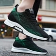 thumbnail image 2 of Mens Shoes,Elevator Casual Sneakers Lightweight Breathable Mesh Trainers Lace Up Sports Footwear With Hidden Lift Heel Height Increase,Shoes for Men,Black,7.5, 2 of 9