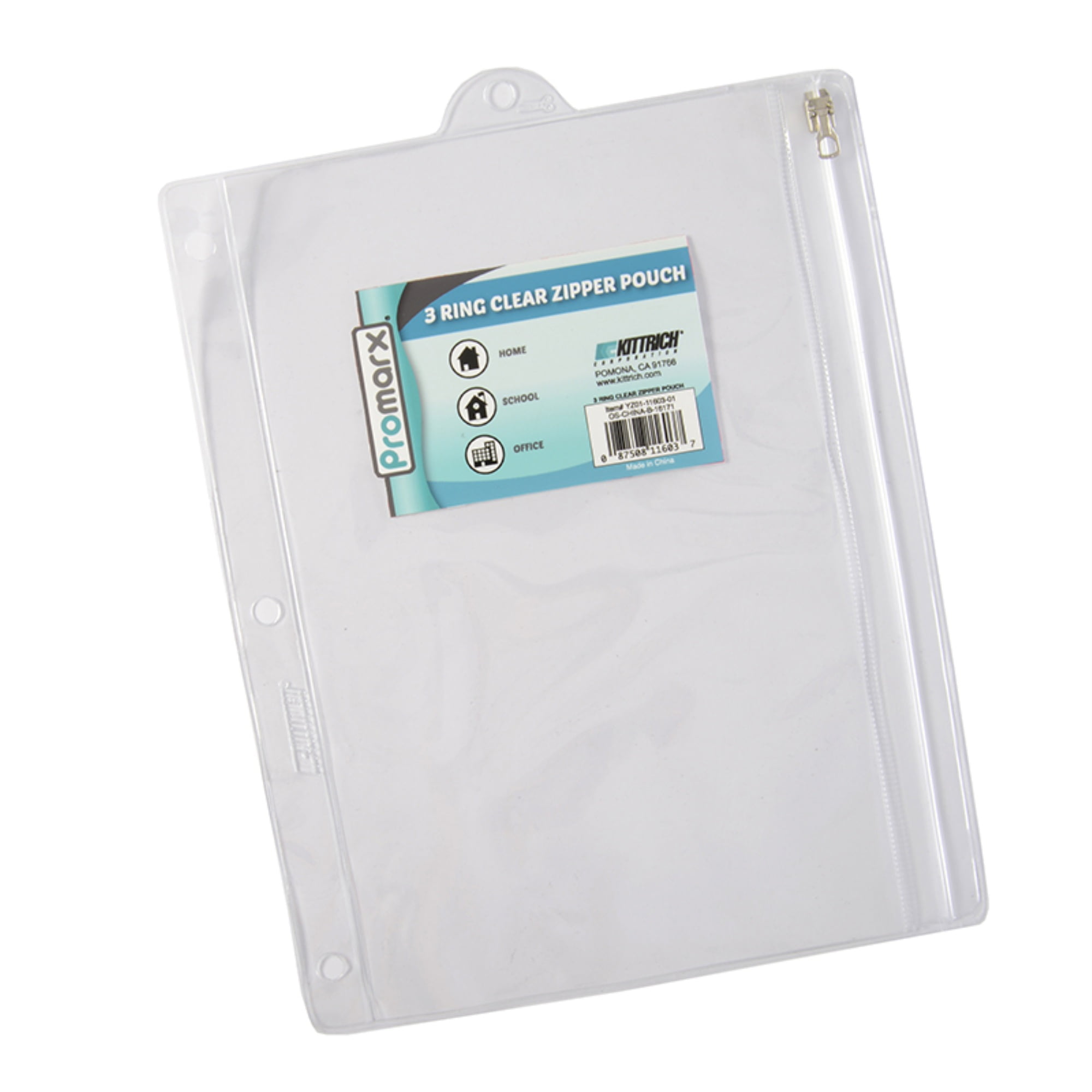 3ring Clear Zipper Pouch