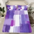 thumbnail image 2 of Castle Fairy Teens Geometric Rectangle 3pcs Twin Sheet Sets,Abstract Minimalism Twin Fitted Sheet,Rustic Gradient Breathable Flat Sheet,Microfiber Bedroom Decor, 2 of 7