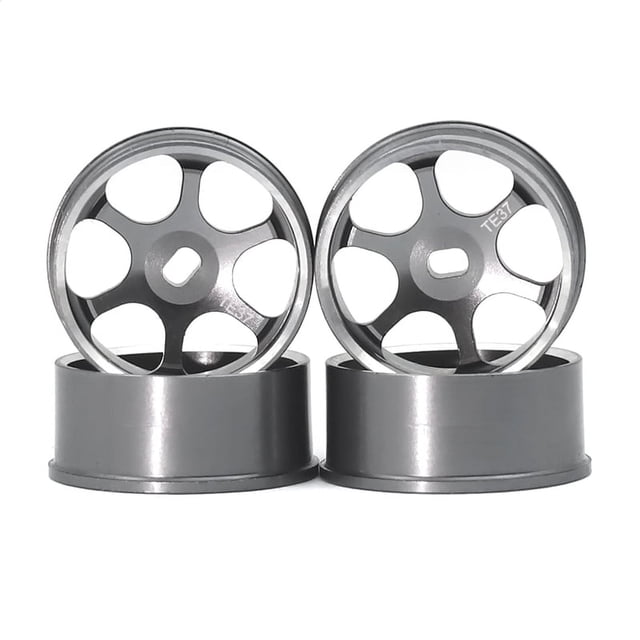 4 Piezas de Neumáticos de Deriva para Coche RC, Buje de Ruedas de Metal para 1/28 MINI-Z MINI-Q GLA IW04, Piezas de Actualización para Coche RC
