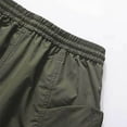 thumbnail image 5 of Kvture Men's Athletic Running Shorts Quick Dry Workout Shorts Elastic Waist Drawstring Sports Short Pants with Pocket Army Green XXXXXL, 5 of 8